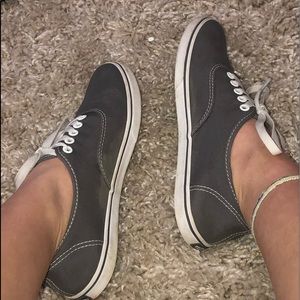 Authentic Gray Vans